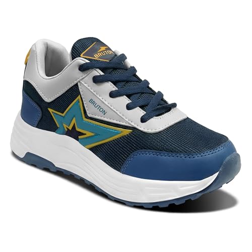 Image of BRUTON Striker-615 Men's Casual Sneakers | Stylish Lightweight Lace-Up Shoes for Men | Comfortable Walking Shoes | Trendy Fashion Footwear