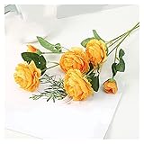 □ Realistisches Erscheinungsbild □: Jedes Blumenstrauß kann echte natürliche Blüten zeigen.Künstliche Blumen sind praktische Ersatzstoffe für eigentliche Blumen, künstliche Blumen bleiben frisch und schön nach Jahr