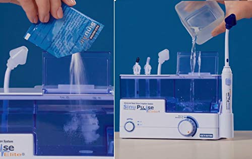 SinuPulse Elite Machine Rinçage Sinus et Nettoyage Nez Bouché avec Solution Saline