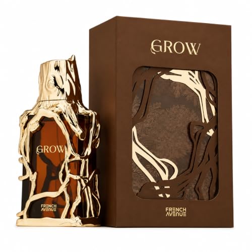 French Avenue Grow, Woody Gourmand Eau de Parfum pour Unisexe, 100 ml – Bois de santal, Tonka & Notes de vanille