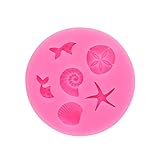 Moldes de jabón para velas de estrella de mar, molde antiadherente