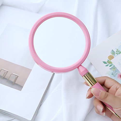 Amazon Com Handheld Mirror With Handle Handheld Double Sided Mirror Excellent 3x Magnification On 1 Side And Regular On The Other Side Two Sided Pink Circular Magnifying Glass Beauty Personal Care Amazon Com Handheld Mirror With Handle Handheld Double Sided Mirror Excellent 3x Magnification On 1 Side And Regular On The Other Side Two Sided Pink Circular Magnifying Glass Beauty Personal Care