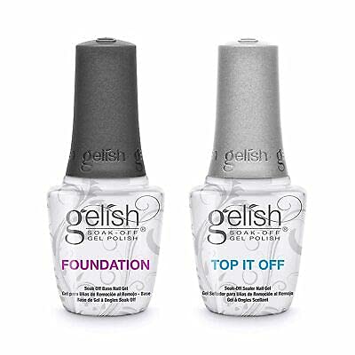 Gelish Dynamic Duo Foundation Base Coat & Top It Off Top Coat, 30 ml