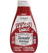 Skinny Food Co Sugar Free Ketchup 425ml - Virtually Zero Calorie Tomato Sauce - Vegan & Keto-Frie...
