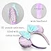 Batsysm 3D Seashell Mouse Ear Headband, Purple Mermaid Hairband with Sequin Bow,Photography Fashion Headwear for Women Girls