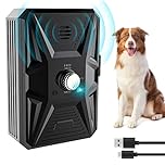 Anti Barking Device, Ultrasonic Anti Bark Device with 3 Adjustable modes, 33Ft Auto Stop Dog Barking Device, IPX4 Waterproof Dog Barking Deterrent Device, Dog Bark Stopper for Indoor & Outdoor