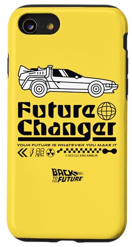�o�b�N�E�g�D�E�U�E�t���[�`���[ Time Machine Future Changer Retro �X�}�z�P�[�X iPhone SE (2020) / 7 / 8 �p
