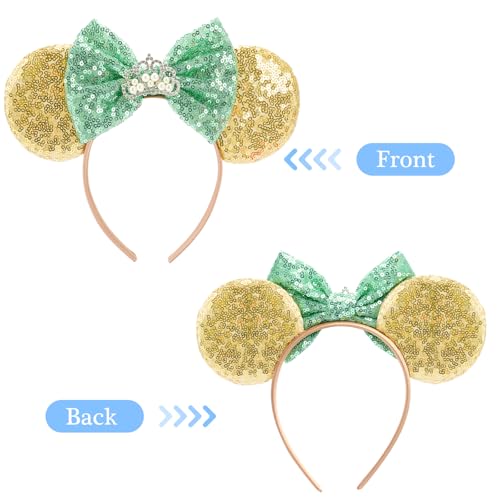 Image of FANYITY Mouse Ears, Sequin Mouse Ears Headband for Boys Girls Women Halloween Birthday Party