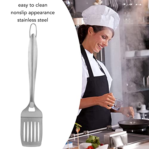 Stainless Steel Spatula Turner, Thin Slotted Metal Spatula for Cast Iron Skillet, Stainless Steel Barbeque Turner, Griddle Scraper BBQ Tool, Pancake Flipper,Hamburger Turner - immagine 3