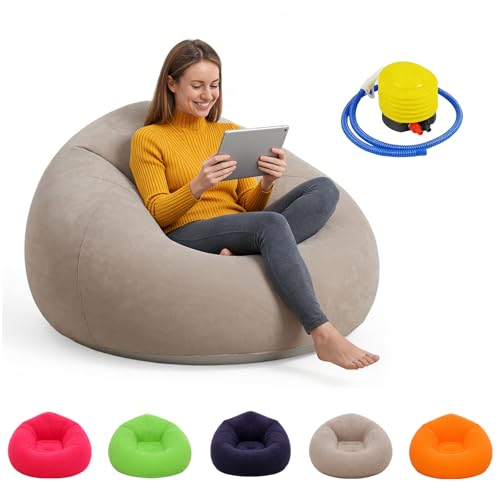 MeYuxg Puf Hinchable con una Bomba sillón