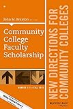 Community College Faculty Scholarship: New Directions for Community Colleges, Number 171 (J-B CC Single Issue Community Colleges)