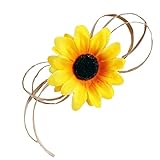 【ファミリアDR】ワイルドひまわり コサージュ 髪飾りCS-135 ヒマワリ 向日葵 造花 手作り 髪留め ヘアーアクセサリー イベント 発表会 花火大会 夏祭り ブローチ パーティ