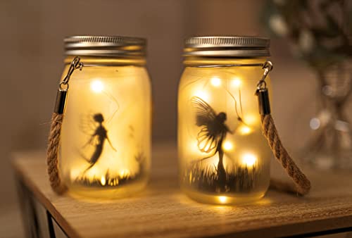 garden mile® 3 Stück solarbetriebene Glasfarbwechsel-LED-Hängelaternen im Einmachglas-Design, Tischlampe, Solarleuchten, Partylichter, Nachtlichter, Innen- und Außenbereich, Gartenbeleuchtung Cover