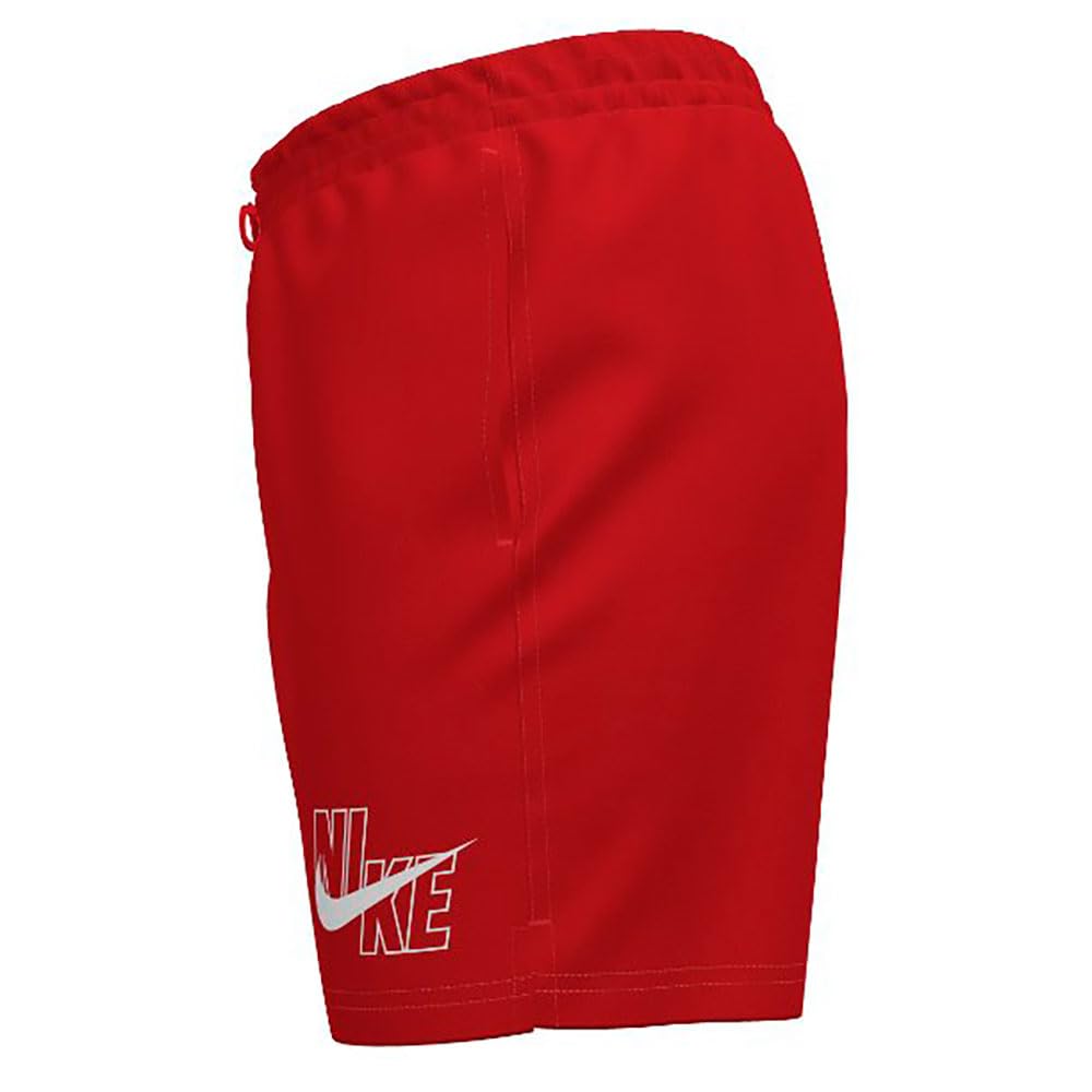 Nike Unisex Nike Swim Breaker Swim Logo 5" Volley Short University Red Swim Trunks