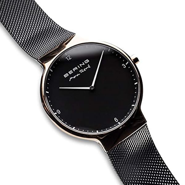 BERING Unisex Analogt Quarz Max René Collection armbandsur med Rostfritt stål Armband och Safirglas