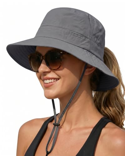 Womens Ponytail Sun Hat Packable UPF50