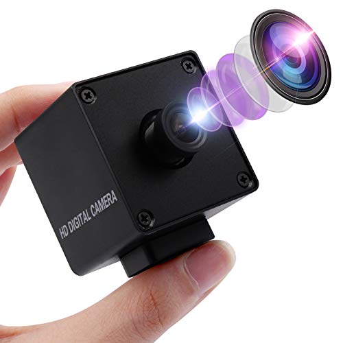 4K Webcam Mini USB Kamera mit 3,6mm Objektiv mit festem Fokus Ultra HD 2160P Webkamera mit IMX317 Sensor Minicam Aluminiumgehäuse Webkamera UVC