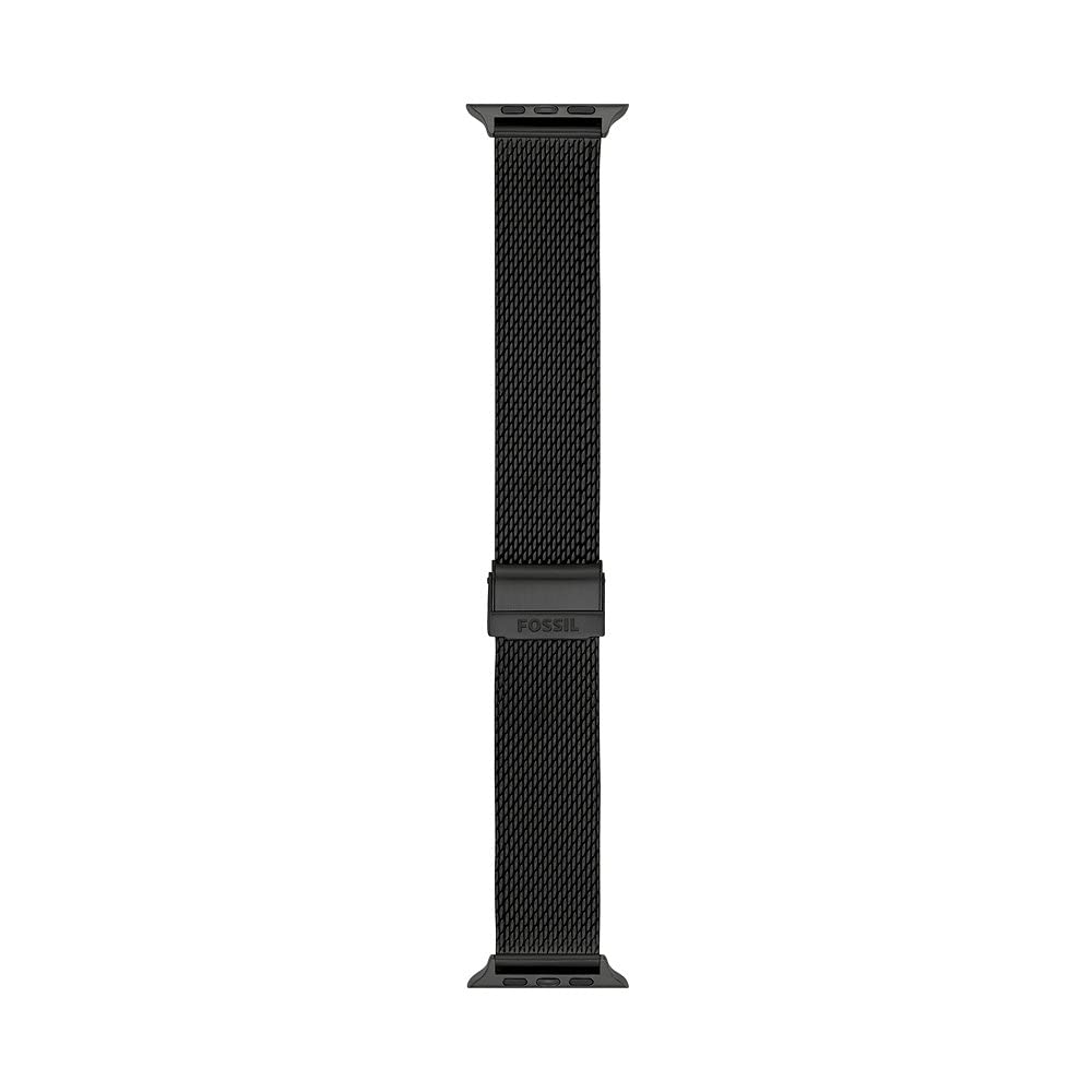 Fossil Bracelet en Cuir ou Acier Inoxydable pour Homme, Compatible avec Apple Watch® 42 mm/44 mm/45 mm/46 mm/49 mm