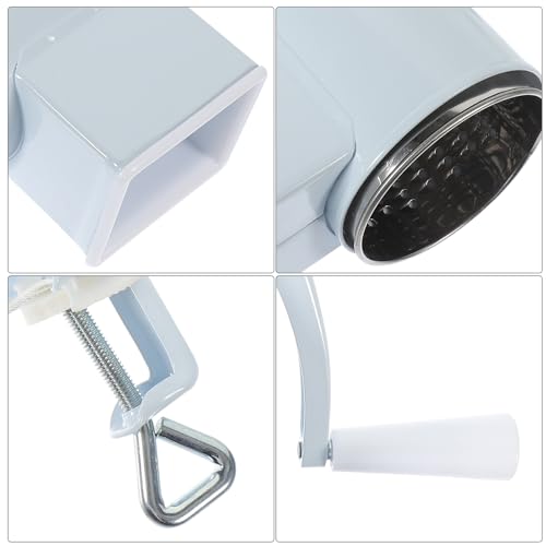 Rallador manual de queso con manivela Uonlytech blanco miniatura 3