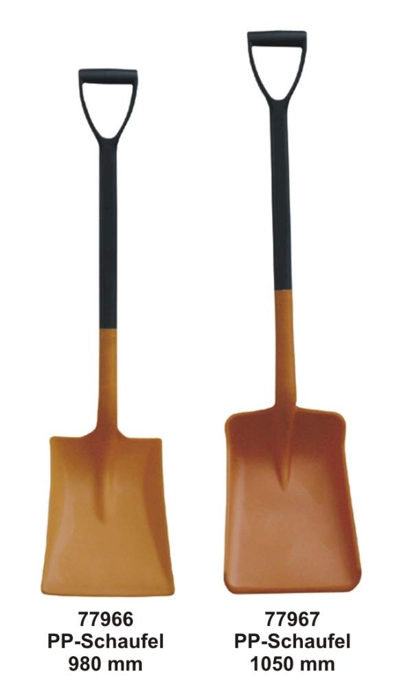 CEMO PP03 Allzweckschaufel mit D-Griff, Orange-schwarz, 98 cm