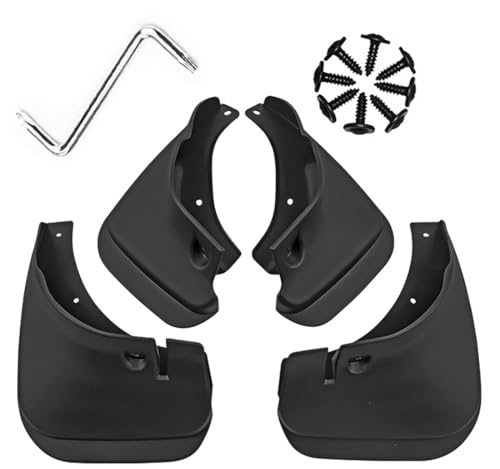 Image of Mud Flaps Mud Guards Fit for 1993-1998 Toyota Corolla AE100 Hatchback, Front & Rear Mud Splash Guards Accessories - 4 Pc, Black
