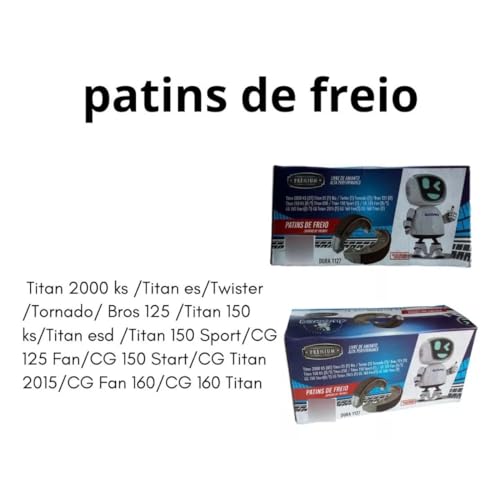 Lona De Freio durabreq Patim Traseiro Titan Bros Cg Fan 125 160 (Kit)