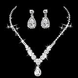 El juego de collar y pendientes puede ser un gran regalo para tu mejor amiga, novia, dama de honor, damas, madre, hija, esposa, amiga, novia y ella para bodas, bailes, accesorios de fotos, vacaciones, playa o cualquier otro festival de aniversario.
