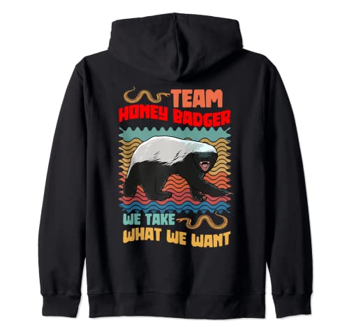 Honey Badger Team We Take What We Want Snake Novedad Sudadera con Capucha