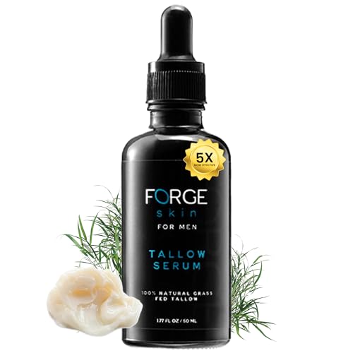 Forge Skin Men's Anti-Wrinkle Night Beef Tallow Serum Skin Care ...