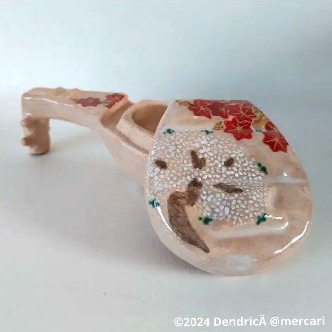 山本一如 作 交趾 福良雀香合 京焼 共箱 共布 香合 茶道具 2025