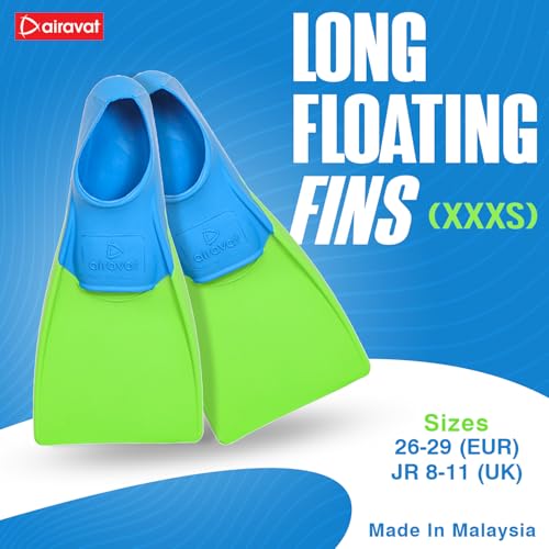 Image of AIRAVAT Floatfin for Swimming, Long Floating Silicone Fins for Freestyle & Backstroke Training Swim, Diving Fin Leg Paddles