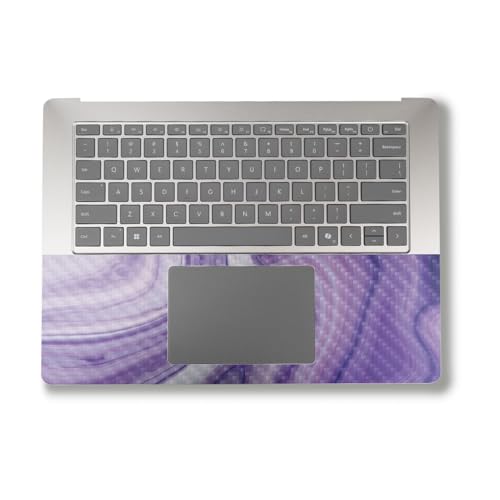 Image of Carbon Fiber Laptop Skin Compatible with Alienware M18 R2 (2024) - Lavendar Acrylic - Premium 3M Vinyl Protective Wrap Decal Cover - Easy to Apply | Crafted in The USA by MightySkins