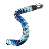 Serfas Ribbon Bicycle Handle Bar Tape (Blues Light & Dark/Cream/Black Zig ZAG Stripe)