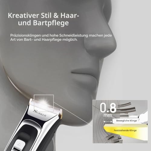 Haarschneidemaschine Herren, Lovebay 11-In-1 Profi Friseur Bart und Haarschneider Set (Black)