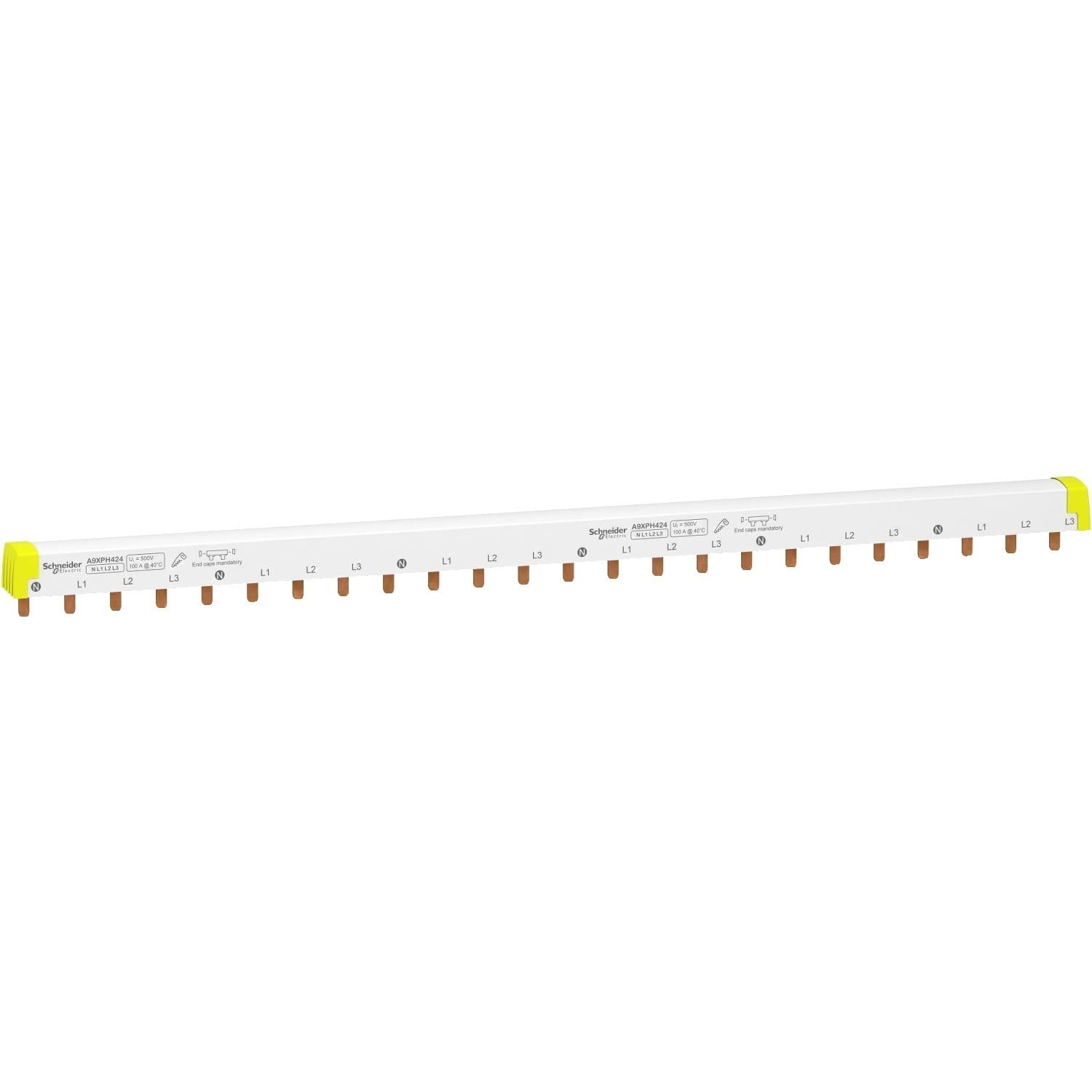 Schneider A9XPH412 4 Pole Acti 9 Componenten, Wit