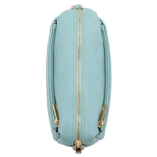 Image of FashionPuzzle Triple Zip Small Crossbody Bag