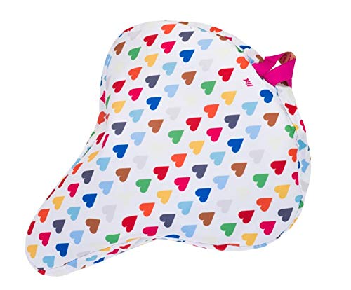 Liix Sattelbezug Polka Hearts wasserdichte Herz Satteldecke für alle Sattel geeignet Cover