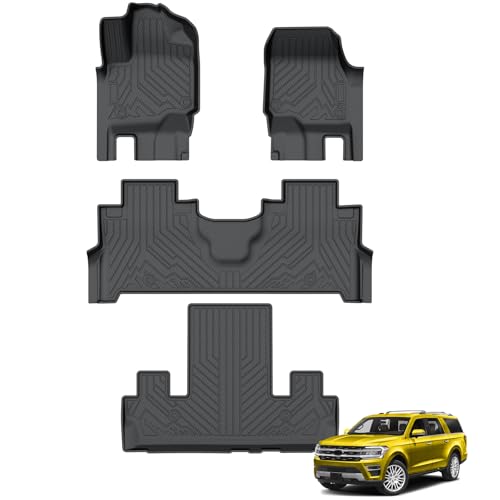KUST Floor Mats for 2018-2024 Ford Expedition (7-Seat Only, Not for