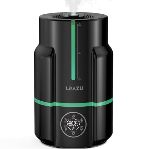 6L/1.6Gal Humidifiers for Bedroom, 60H Runtime 26 dB Quiet Supersized Cool Mist Air Humidifiers for Large Room, Baby Nursery, Plant, Indoor, Night Light, Easy to Clean, Precise Humidity Control