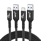 [ What You Get ] : You will receive 2 packs of SUMPK 6.6ft USB Type C cables in black with SUMPK all life technology support