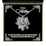 Aphrodite's Collar con colgante de corazón de lujo, regalo para el día de la madre para mamá, plata de ley 925, collares para mujeres, regalos del día de la madre, regalos del día de la madre de hija