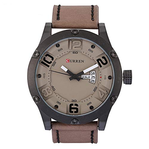 Preisvergleich Produktbild Armbanduhren Herren Silikonarmband Mit Großem Zifferblatt, Wasserdichter Chronograph, Quarzwerk, Code, Gelb