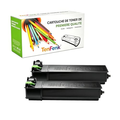 Cartouche de toner Sharp AR168T noir compatible pour imprimante AR-122E AR-168D lot de 2