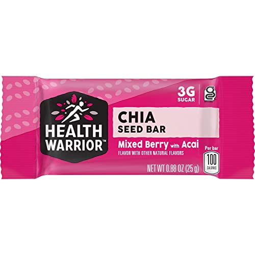 Health Warrior Chia Bars, Acai Berry, 88 Oz. Bar, 15 Count Package