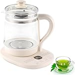 Fully Automatic Large-Capacity 1.8L Wellness Pot, Multifunctional Electric Kettle with 304 Stainless Steel, 24-Hour Preset, 800W Power, Free Timing, Multiple Menus, Transparent Design, Perfect for Fam