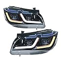 Upgrade-Scheinwerfer Kompatibel for BMW E84 X1 2010 2011 2012 2013 2014 2015 Zubehör Auto Front DRL Lichter E84 Scheinwerfer Montage(Xenon)