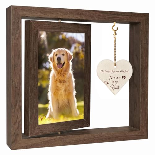 Dog Picture Frames 4×6, Dog Memorial Gifts for Loss of Dog – Rotating Wooden Picture Frame for 4×6 Photo – Pet Memorial Gifts for Dog Cat – Dog Loss Sympathy Bereavement Remembrance Gift Dog Picture Frames 4×6, Dog Memorial Gifts for Loss of Dog – Rotating Wooden Picture Frame for 4×6 Photo – Pet Memorial Gifts for Dog Cat – Dog Loss Sympathy Bereavement Remembrance Gift