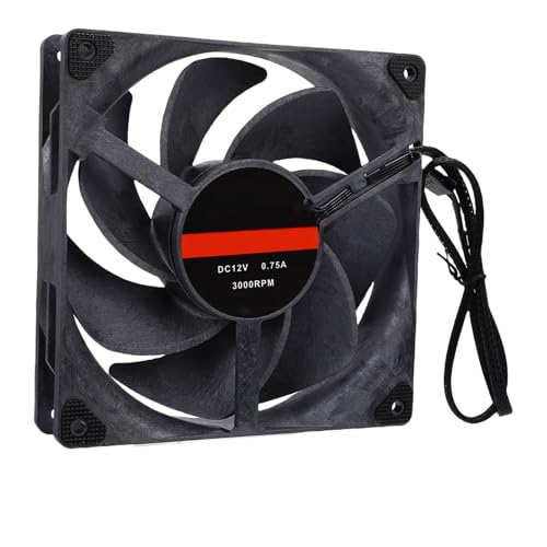 Ventilateur de boîtier 140 mm PWM 3000 tr/min haute pression statique ASHATA