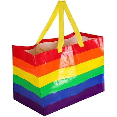 Large Reusable Rainbow Shopping Bag Cover