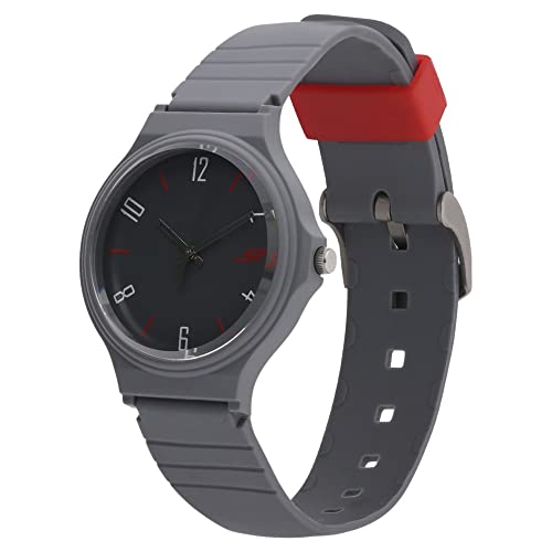 Image of SF Quartz Analog Black Dial Plastic Strap Watch for Men-NP7964PP10W